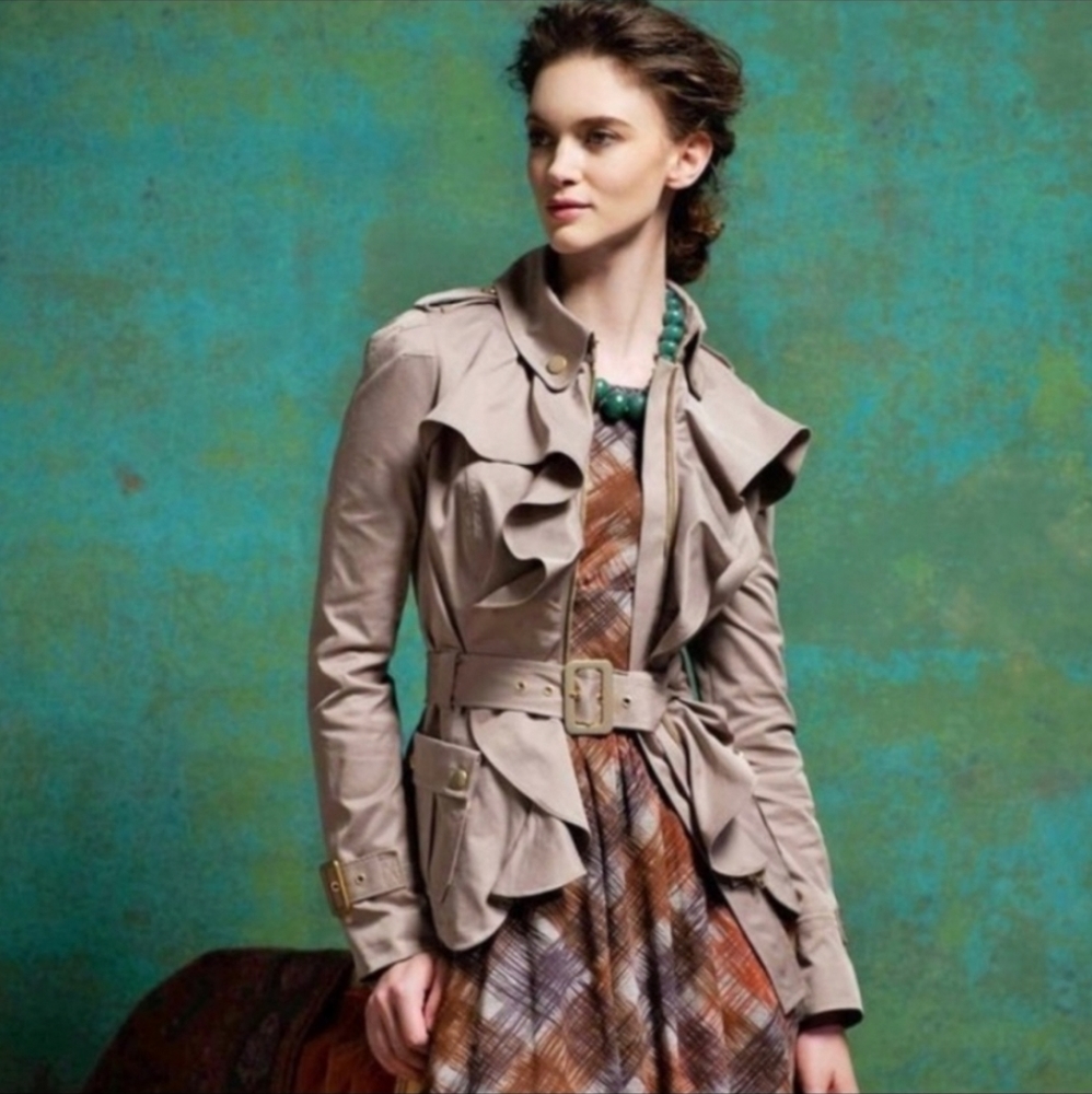 Anthropologie Elevenses Trench Jacket